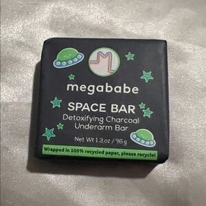 (5/$25) Megababe Space Bar Detoxifying Charcoal Underarm Bar